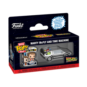 Marty McFly and Time Machine - Bitty Pop!